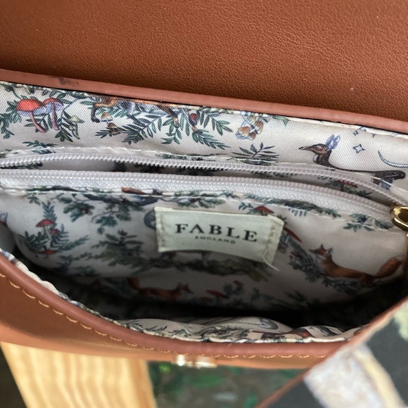 Woodland Toile Saddle Bag - Tan - Picture 5 of 7